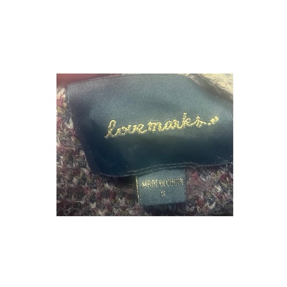 Lovemarks Knit Poncho Cardigan Sweater - Picture 4 of 5